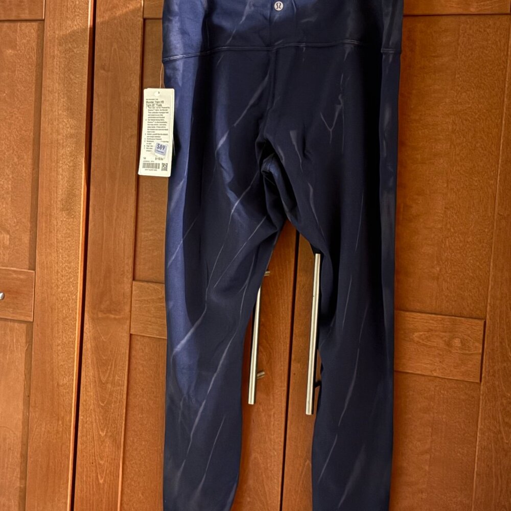 Lululemon Wunder Train HR Tight 25" Sz 14 Leggings STN1 Navy Grey $118 - Picture 7 of 9
